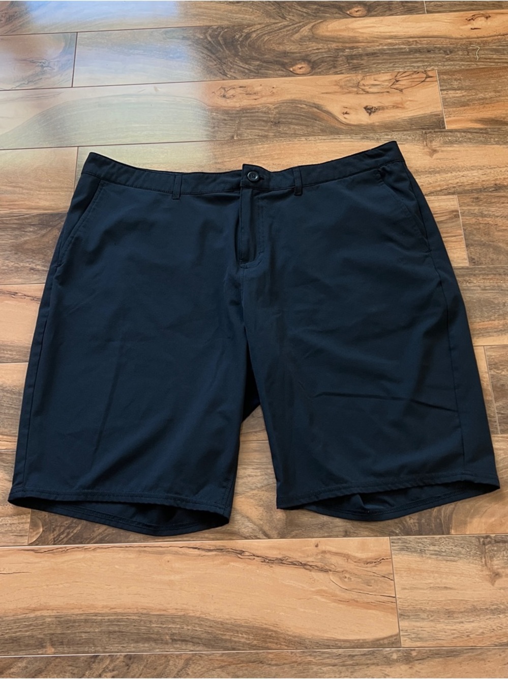 REEF Men’s Hybrid Stretch Golf Performance Shorts Black Waist 40 Inseam 10